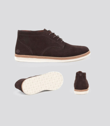 Call it sprint - dark brown boot with white sole.