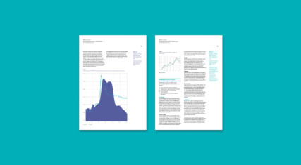 Lonza - business document containing lots of writing and line charts.