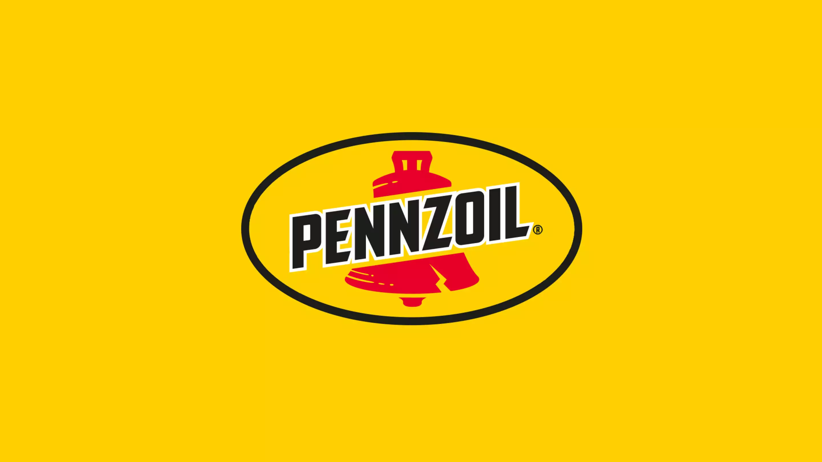 Pennzoil logo on a yellow background